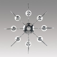 8032/8 CLASSI LN24 хром, металл/хрусталь Люстра подвесная Е14 8*40W 220V LAOKA