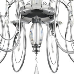 8032/8 CLASSI LN24 хром, металл/хрусталь Люстра подвесная Е14 8*40W 220V LAOKA