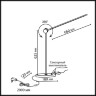 Odeon Light FODEN 7101/12TLA Настольная лампа декоративная с плафоном поворотным на 350°, основание из натурального мрамора, LED 12Вт 3000K 200лм CRI≥90 120° IP20 220V 0...+40°C