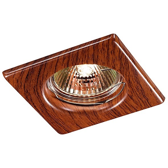 369717 SPOT NT12 347 красное дерево Встраиваемый НП светильник IP20 GX5.3 50W 12V WOOD