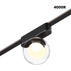 359474 Трековый ременный светодиодный SMART светильник c доп. механическим перекл. цветности Novotech EASY CRI90+ 3000-6000К 170Лм 80° 6W TUYA, Алиса, Wi-Fi