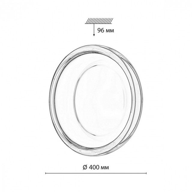Светильник LED 48Вт 3000/4000/6000К D400 IP43 Sonex CCT PORTMAN 7778/DLN