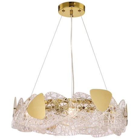 6582/6 NEOCLASSI LN24 золотой/прозрачный, золотой металл/стекло, металл Люстра подвесная E14 6*40W 220V QUEENY