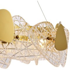 6582/6 NEOCLASSI LN24 золотой/прозрачный, золотой металл/стекло, металл Люстра подвесная E14 6*40W 220V QUEENY