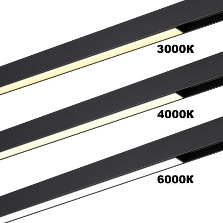 359943 Черный трековый линейный SMART светильник 87см (токопроводящий), пульт ДУ/Tuya Smart Life/Алиса 3000-6000К 220В 30Вт 120° 1950Лм CRI90 Novotech VECTOR