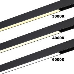 359943 Черный трековый линейный SMART светильник 87см (токопроводящий), пульт ДУ/Tuya Smart Life/Алиса 3000-6000К 220В 30Вт 120° 1950Лм CRI90 Novotech VECTOR