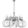 8032/10 CLASSI LN24 хром, металл/хрусталь Люстра подвесная Е14 10*40W 220V LAOKA