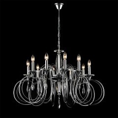 8032/10 CLASSI LN24 хром, металл/хрусталь Люстра подвесная Е14 10*40W 220V LAOKA