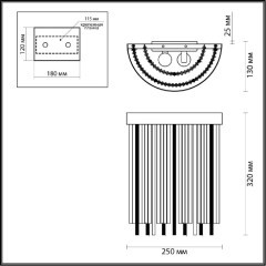 Бра Odeon Light 4788/2W YORK под лампы 2xE14 2*40W