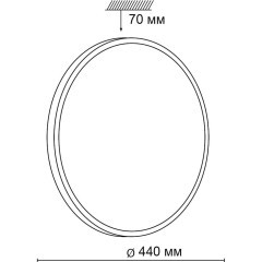 Настенно-потолочный светильник Sonex 2089/DL LOTA BRONZE IP43 светодиодный LED 48W
