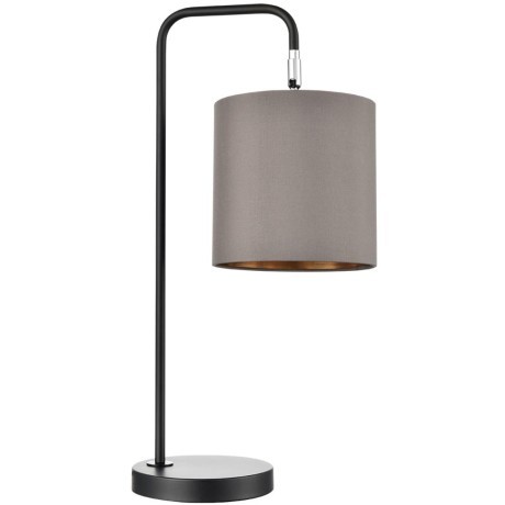 8037/1T MODERNI LN24 черный/серый/золотой, металл/текстиль Настольная лампа Е27 60W 220V ELSA