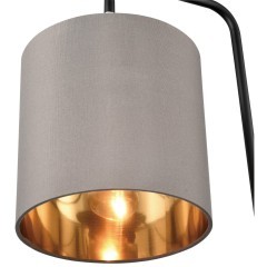8037/1T MODERNI LN24 черный/серый/золотой, металл/текстиль Настольная лампа Е27 60W 220V ELSA