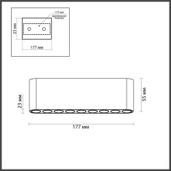 Потолочный светильник LED 3000K Odeon Light SMALL 7092/21CL