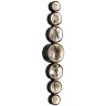 Odeon Light SPILLA 7174/15WL Настенный LED-светильник в стиле модерн, 15Вт, 1150Лм, CCT переключение цвет. температуры 3000/3500/4000К, CRI90, 220В, IP20, черный полированный металл и хрусталь, высота 688 мм, ширина 130 мм, глубина 92 мм