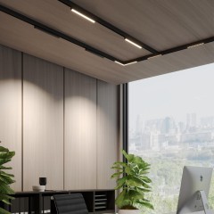 359953 Трековый светодиодный линейный SMART светильник 220В, 18Вт, 3000-6000К, 1080Лм, CRI90 пульт ДУ/Tuya Smart Life/Алиса Novotech VECTOR