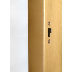 Odeon Light PARMA 6672/10WL Настенный LED-светильник в стиле модерн, 40Вт, 800Лм, CCT переключатель цветовой температуры на корпусе 3000/3500/4000К, CRI90, 220В, IP20, белый алебастр и бронзовый металл, высота 400 мм, ширина 82 мм, глубина 115 мм