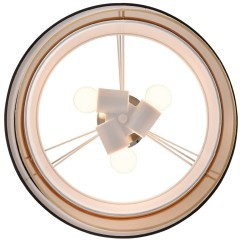 8041/3 MODERNI LN24 никель/черный/золото/белый, металл/текстиль Подвесной светильник Е27 3*60W 220V INDIRA