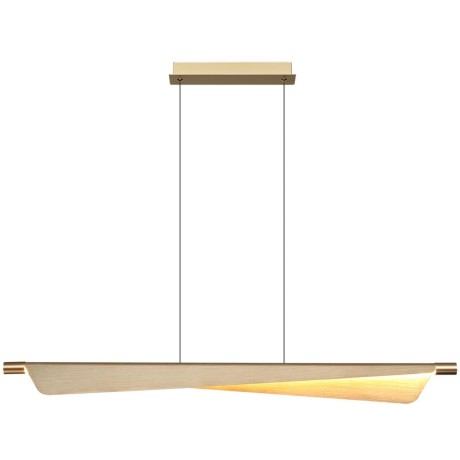 7017/24LB HIGHTECH Подвесной светильник c сенсорн. выкл (диммер яркости) металл/акрил латунь брашинг IP20 24W CRI 90 3000K 220V LINEA