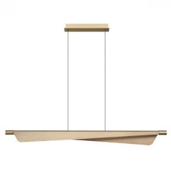 7017/24LB HIGHTECH Подвесной светильник c сенсорн. выкл (диммер яркости) металл/акрил латунь брашинг IP20 24W CRI 90 3000K 220V LINEA