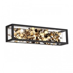 5065/17WL L-VISION ODL24 393 черный/золото/металл/металл Настенный светильник LED 1*17W 4000K BILD