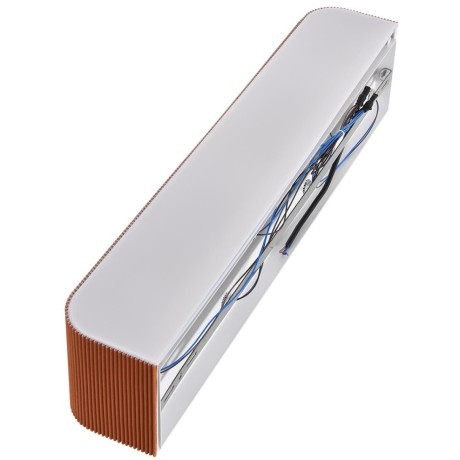 8329/6W Настенный светильник шириной 60см с текстильным плафоном кирпичного цвета под лампы E14 6*40W 220V Lumion GOFERA