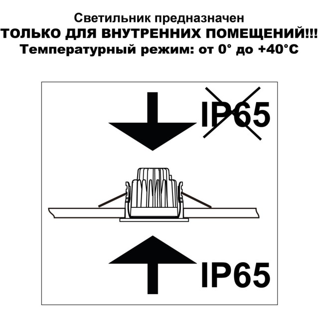 Светильник встраиваемый с переключателем цветовой температуры IP65 LED 20W 3000К\4000К\6000К Novotech LANG 359429