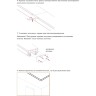 Novotech VECTOR 135324 Черный 3м магнитный шинопровод, универсальный монтаж в гарпунные (ПВХ) и демпферные (тканевые) натяжные потолки системой крепления полотна CLAMP, в комплекте торцевые заглушки 2шт и соединит. планки 4шт, IP20 220V