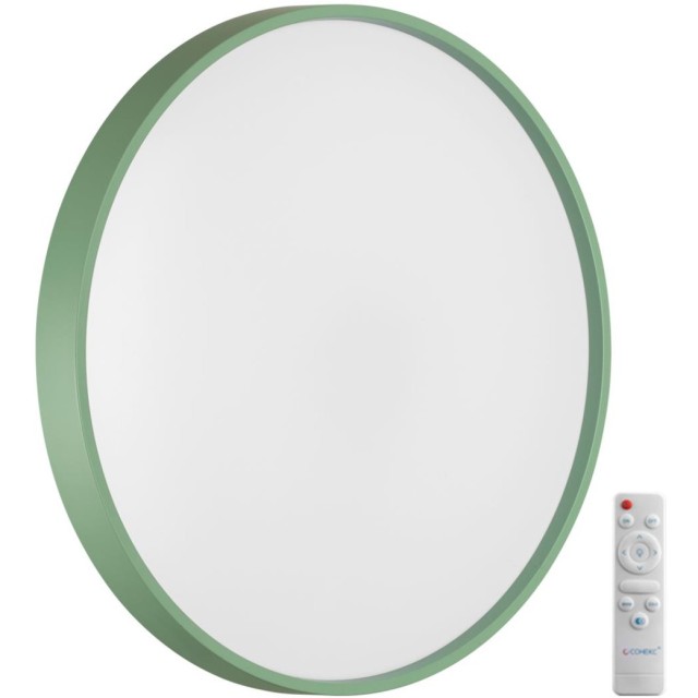 7743/EL COLOR SN Светильник светодиодный потолочный пластик/белый/зеленый LED 70Вт 3000-6000К D480 IP43 пульт ДУ MAVIC