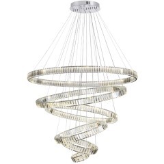 Люстра подвесная кольцевая хрустальная Odeon Light LED 260W 4000K 30600Лм VEKIA 4930/260L