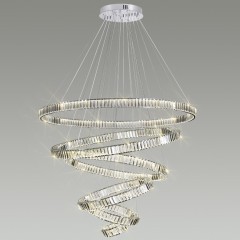 Люстра подвесная кольцевая хрустальная Odeon Light LED 260W 4000K 30600Лм VEKIA 4930/260L