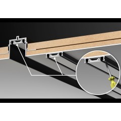 Магнитный плоский 2м шинопровод встраиваемый в ГКЛ 12мм Novotech Smal 135200