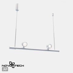 Светильник подвесной диммируемый (сенсер) LED 14W+14W 4000K Novotech FERMO 359308