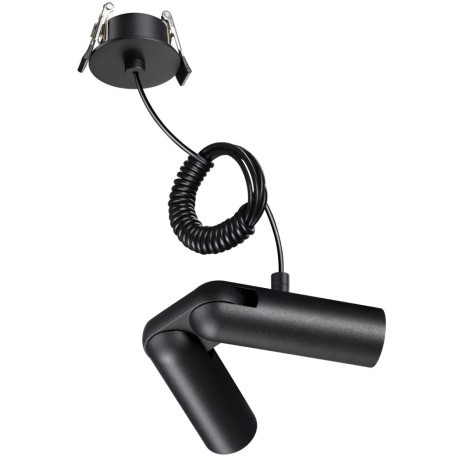 Встраиваемая база с вводом питания, гибким L-соединителем и проводом 200см Novotech Glat 359386