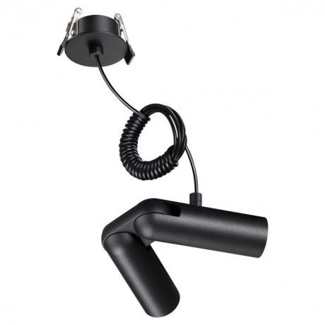 Встраиваемая база с вводом питания, гибким L-соединителем и проводом 200см Novotech Glat 359386