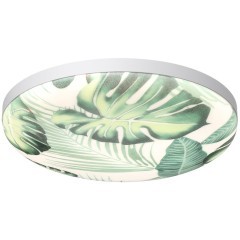 7748/DL PALE SN Светильник светодиодный потолочный пластик/белый/зеленый LED 48Вт 3000-6000К D380 IP43 пульт ДУ FLORI