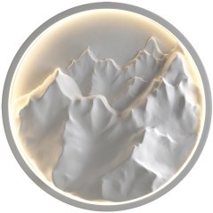 7168/20WL Настенный гипсовый светодиодный светильник без выкл. на корпусе 20W 3000K 1198Лм CRI80 ODEON LIGHT MONTANA