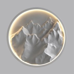 7168/20WL Настенный гипсовый светодиодный светильник без выкл. на корпусе 20W 3000K 1198Лм CRI80 ODEON LIGHT MONTANA