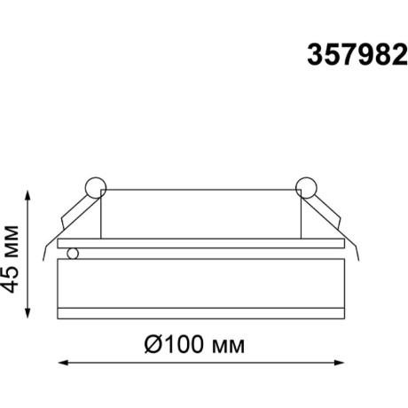 Встраиваемый светильник Novotech 357982 GRODA светодиодный LED 12W