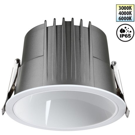 Светильник встраиваемый с переключателем цветовой температуры IP65 LED 20W 3000К\4000К\6000К Novotech LANG 359428