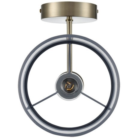 8108/1W MODERNI LN25 латунь титаниум/серый, металл/текстиль/стекло Бра E14 40W 220V DAMONA