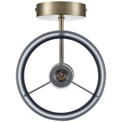 8108/1W MODERNI LN25 латунь титаниум/серый, металл/текстиль/стекло Бра E14 40W 220V DAMONA