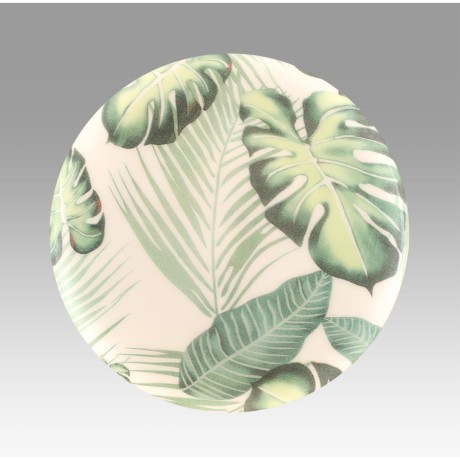 7748/EL PALE SN Светильник светодиодный потолочный пластик/белый/зеленый LED 70Вт 3000-6000К D480 IP43 пульт ДУ FLORI