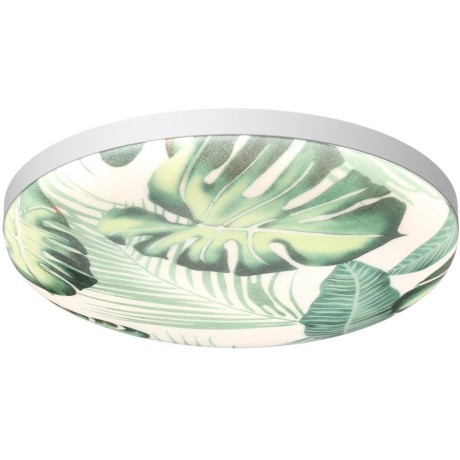 7748/EL PALE SN Светильник светодиодный потолочный пластик/белый/зеленый LED 70Вт 3000-6000К D480 IP43 пульт ДУ FLORI