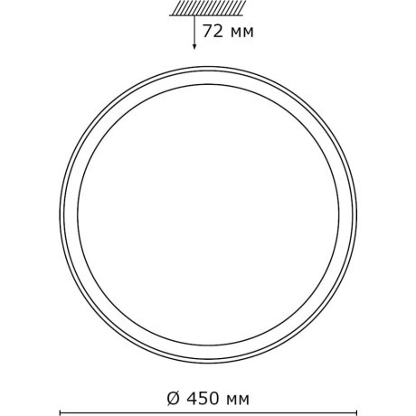 Светодиодный настенно-потолочный светильник с пультом Kabrio 2049/DL