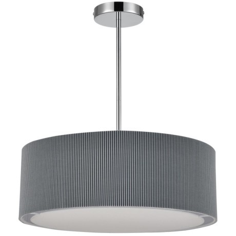 8111/5 MODERNI LN25 хром/серый, металл/текстиль Люстра подвесная E14 5*40W 220V ZIGRISA