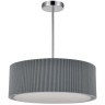 8111/5 MODERNI LN25 хром/серый, металл/текстиль Люстра подвесная E14 5*40W 220V ZIGRISA