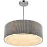 8111/5 MODERNI LN25 хром/серый, металл/текстиль Люстра подвесная E14 5*40W 220V ZIGRISA