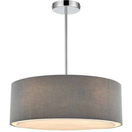 8111/5 MODERNI LN25 хром/серый, металл/текстиль Люстра подвесная E14 5*40W 220V ZIGRISA