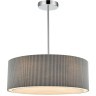 8111/5 MODERNI LN25 хром/серый, металл/текстиль Люстра подвесная E14 5*40W 220V ZIGRISA