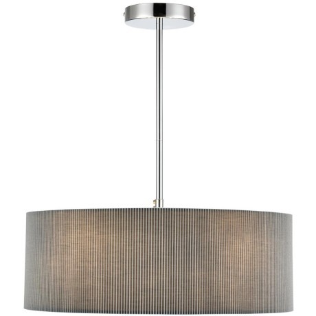 8111/5 MODERNI LN25 хром/серый, металл/текстиль Люстра подвесная E14 5*40W 220V ZIGRISA